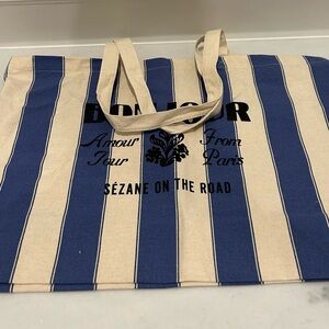 Sézane Striped Tote Bag